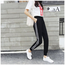 Load image into Gallery viewer, Long Leisure Pants Women Bottoms Summer Spring Female Clothes Double Striped Jogger Haren Pants Sweatpants Sportswear Trousers