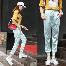 Load image into Gallery viewer, Double Striped Jogger Haren Pants Long Leisure Pants Women Bottoms Summer Spring Female Clothes Sweatpants Sportswear Trousers