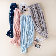 Load image into Gallery viewer, Fdfklak winter new flannel pajama pants women bottoms pants lounge wear Thicken warm trousers women sleep bottoms Q1413