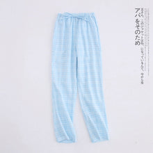 Load image into Gallery viewer, Spring Gauze Home Pants Women's Thin Trousers Lounge Wear Women Bottoms Leisure Loose Cotton Sleep Wear for Women Pajama Bottoms