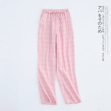Load image into Gallery viewer, Spring Gauze Home Pants Women's Thin Trousers Lounge Wear Women Bottoms Leisure Loose Cotton Sleep Wear for Women Pajama Bottoms