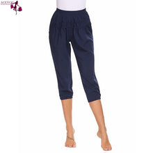 Load image into Gallery viewer, ACEVOG Waist women fashion love  Multi Calf Women Bottoms Sleep Ruched Solid Length Layer