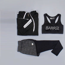 Load image into Gallery viewer, Girls Sportswear Lady Tracksuit Women Bottoms Girl's Lycra Tracksuit Tops Suit Spandex Track suit  ( hoodie + bra + pants )