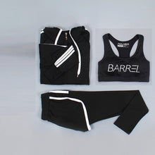 Load image into Gallery viewer, Girls Sportswear Lady Tracksuit Women Bottoms Girl's Lycra Tracksuit Tops Suit Spandex Track suit  ( hoodie + bra + pants )