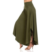 Load image into Gallery viewer, Autumn Pleated Loose Irregular Pants Women Bottoms  Women's Casual Pants High Waist Long Wide Leg Pants