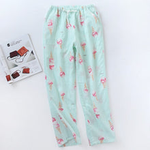 Load image into Gallery viewer, New Lady Cotton Double-layer Gauze Women Bottoms Pajamas Pants Thin Summer Home Pants Loose Casual Bottoms Lounge Sleep Pants